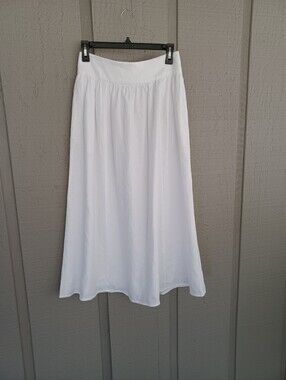Reformation Women Skirt Size 6 Preppy Coastal High Waist Zip Color White